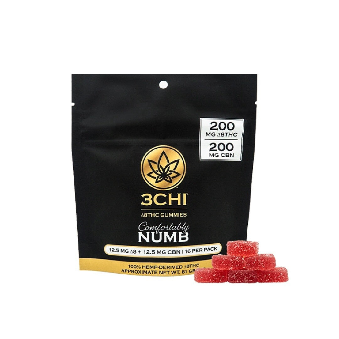 3Chi: Comfortably Numb Delta 8 THC & CBN Gummies