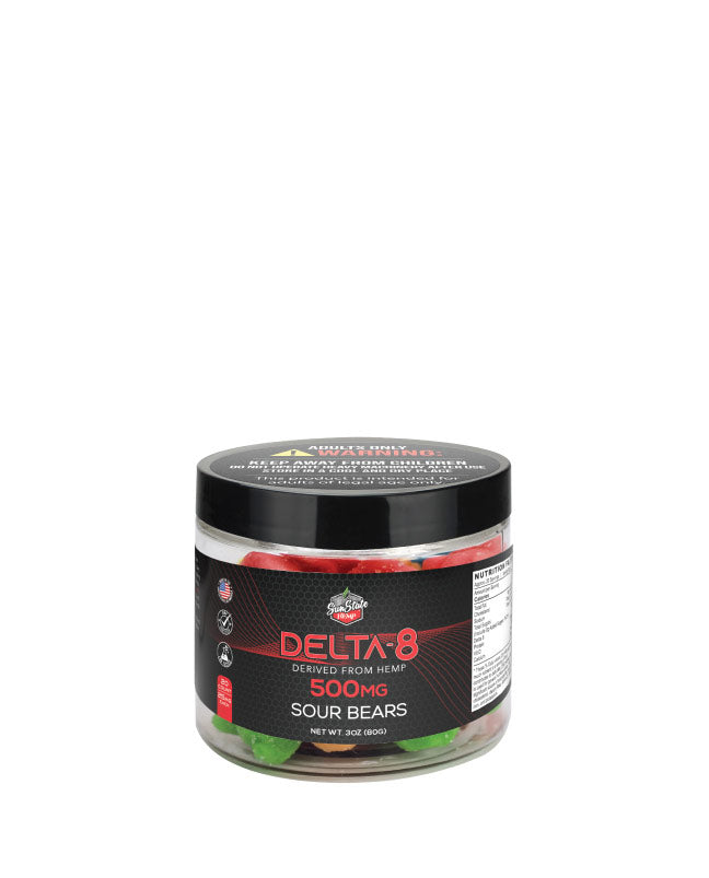 Delta 8 Legacy Gummies Sour Bears 20ct 500mg